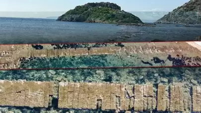 Bodrum'da sular çekildi, 'kral yolu' görüldü