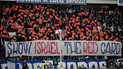 Empoli taraftarlarından İsrail protestosu