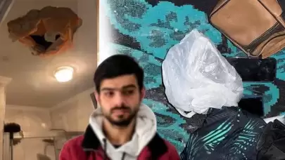 Takıntılı adam tavanı delip daireye girdi, anne ve kızına saldırdı!