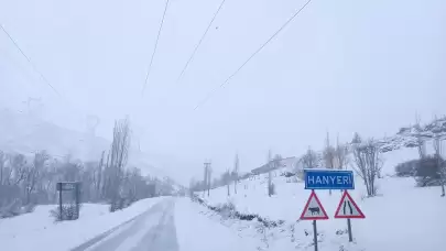 Adana'nın yüksek kesimleri kar altında