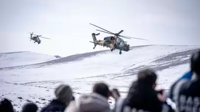 F-16'lar ve ATAK helikopterleri peş peşe vurdu! Kars'tan etkileyici görüntüler