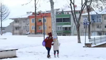 Edirne'de soğuk hava etkili oluyor