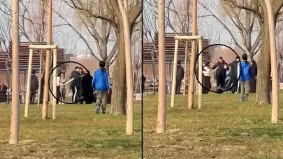 Döner bıçaklı kadın dehşet saçtı: Güvenlik görevlisi yaralandı