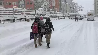 Sivas’ta eğitime kar engeli