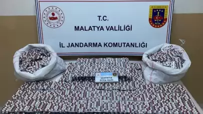 Malatya'da 1898 uyuşturucu hap ele geçirildi