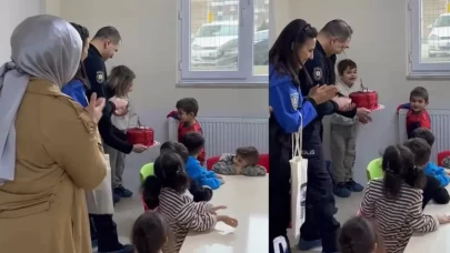 Şehit polisin oğluna anlamlı doğum günü kutlaması