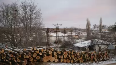 Kar Yağışı Edirne'deki Balkan köylerini beyaza bürüdü