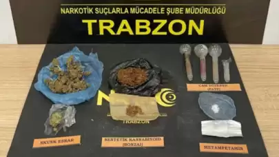 Trabzon'da uyuşturucu operasyonu: 11 şüpheli yakalandı