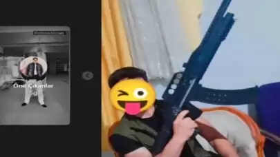 Instagram'da silahlı fotoğraf paylaşan şüpheli tutuklandı