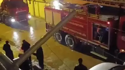 Amasra'da şömineden düşen köz faciaya neden oldu