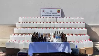 Antalya'da sahte alkol operasyonu