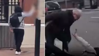 Türk Konsolosluğu önünde Kur'an-ı Kerim'e saldırı! Provokatör etkisiz hâle getirildi