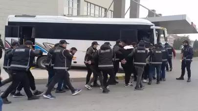 Manisa'da suç örgütüne yönelik gerçekleştirilen operasyonda 10 kişi tutuklandı