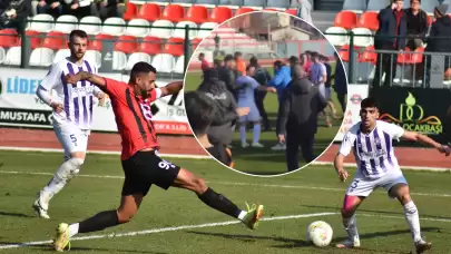 Bölgesel Amatör Lig maçında saha karıştı