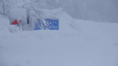 Kırklareli'nin dağlık bölgelerinde kar kalınlığı 50 santimetreye ulaştı