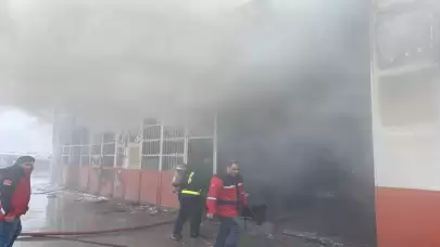 Malatya'da iş yerinde yangın çıktı