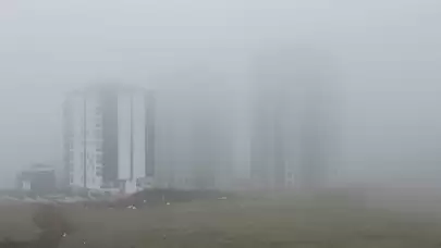 Samsun'un üzerini sis örttü!