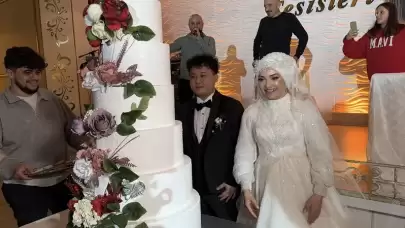 Çinli damada Karadeniz usulü düğün