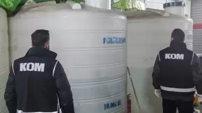 Manisa’da kaçak alkol operasyonu: Binlerce litre etil alkol ele geçirildi