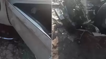 Kaza yapan sürücü arabası için ağladı: Ben ne yaptım ağabey?
