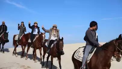 Kapadokya'da at turlarına ilgi artıyor