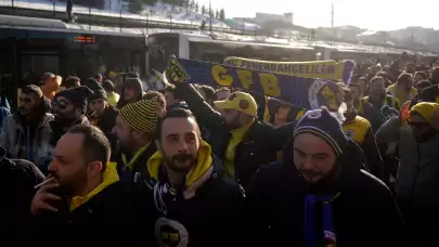 Fenerbahçe taraftarları, Rams Park'ta yerini aldı