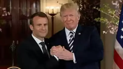 Trump ve Macron, Beyaz Saray'da bir araya geldi