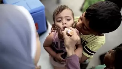 DSÖ, Gazze'de çocuk felcine karşı aşılama kampanyasının başladığını duyurdu