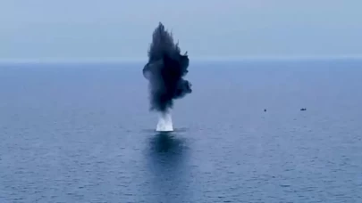 Karadeniz'in Kefken açıklarında tespit edilen mayın etkisiz hale getirildi