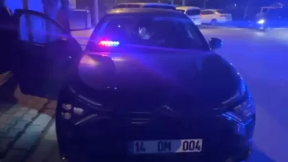 Ehliyetsiz sürücü çakarlı araç kullandı, rekor ceza yedi