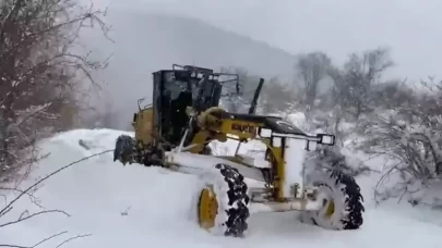 Amasya'da kar nedeniyle 47 köy yolu ulaşıma kapandı