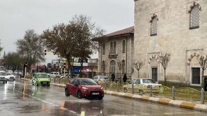 Edirne'de sağanak etkili oldu