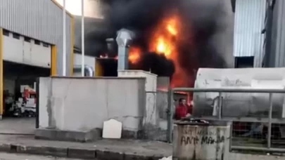 Tuzla'da fabrika yangını