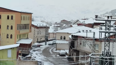 Adıyaman'da kar etkili oldu