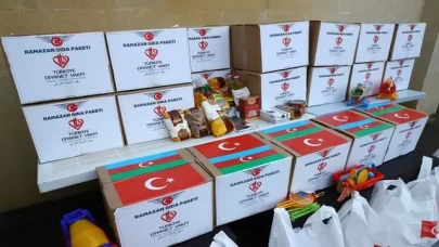 TDV, Azerbaycan'daki ihtiyaç sahiplerine ramazan yardımı dağıtımına başladı