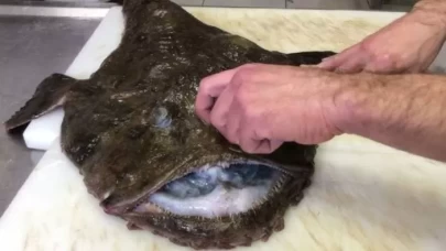 Ordu'da nadir görülen fener balığı kilosu 500 liradan satışa çıkarıldı