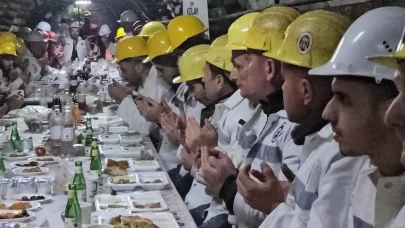 Türk Kızılay'dan maden işçilerine iftar yemeği