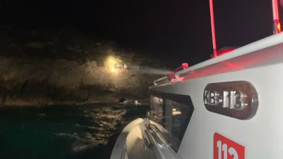 Marmaris'te 14 düzensiz göçmen kurtarıldı: 5'i çocuk!