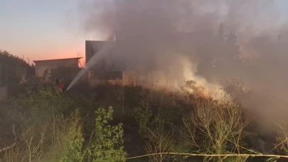 Hatay'da evin bahçesinde yangın! İtfaiye ekipleri hızlı müdahale ile söndürdü