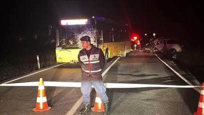 Sarıyer'de İETT otobüsü ve otomobil çarpıştı: 1 ölü