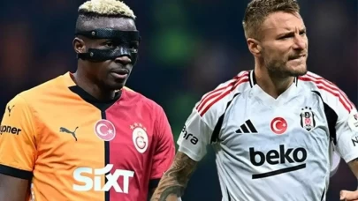 Galatasaray'da Osimhen, Beşiktaş'ta Immobile takımını sırtlıyor