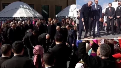 8 yıl sonra bir ilk... Cumhurbaşkanı Erdoğan, Nevruz ateşini yaktı