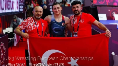 Milli güreşçi Elmira Yasin Avrupa şampiyonu oldu