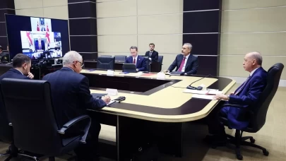 Cumhurbaşkanı Erdoğan, Çevrimiçi Liderler Toplantısı'na katıldı