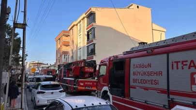 Samsun'da evde çakmakla oynayan çocuk yangına neden oldu