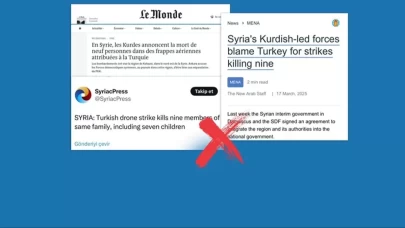 Suriye üzerinden Türkiye'ye iftira!