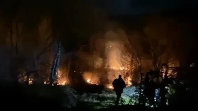 Bursa'da tarım arazisinden sıçrayan alevler kontrol altına alındı