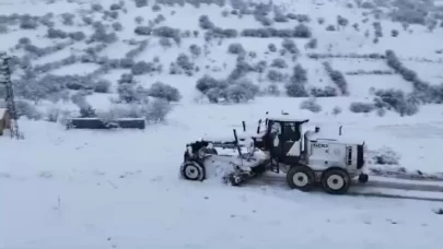 Elazığ'da kar nedeniyle 293 yerleşim yerine ulaşım sağlanamıyor