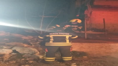 Alevler can aldı: Tarsus’ta ev yangını