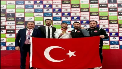 Milli judocu Vedat Albayrak, Gürcistan'da altın madalya kazandı